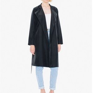 American apparel Dylan trench coat grey color